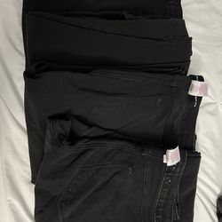 4 Pairs Of Black Skinny Pants 