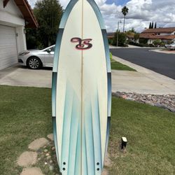 6’8” Tony Staples Midlength Surfboard