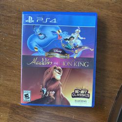 PS4 Game- Aladdin and Lion King