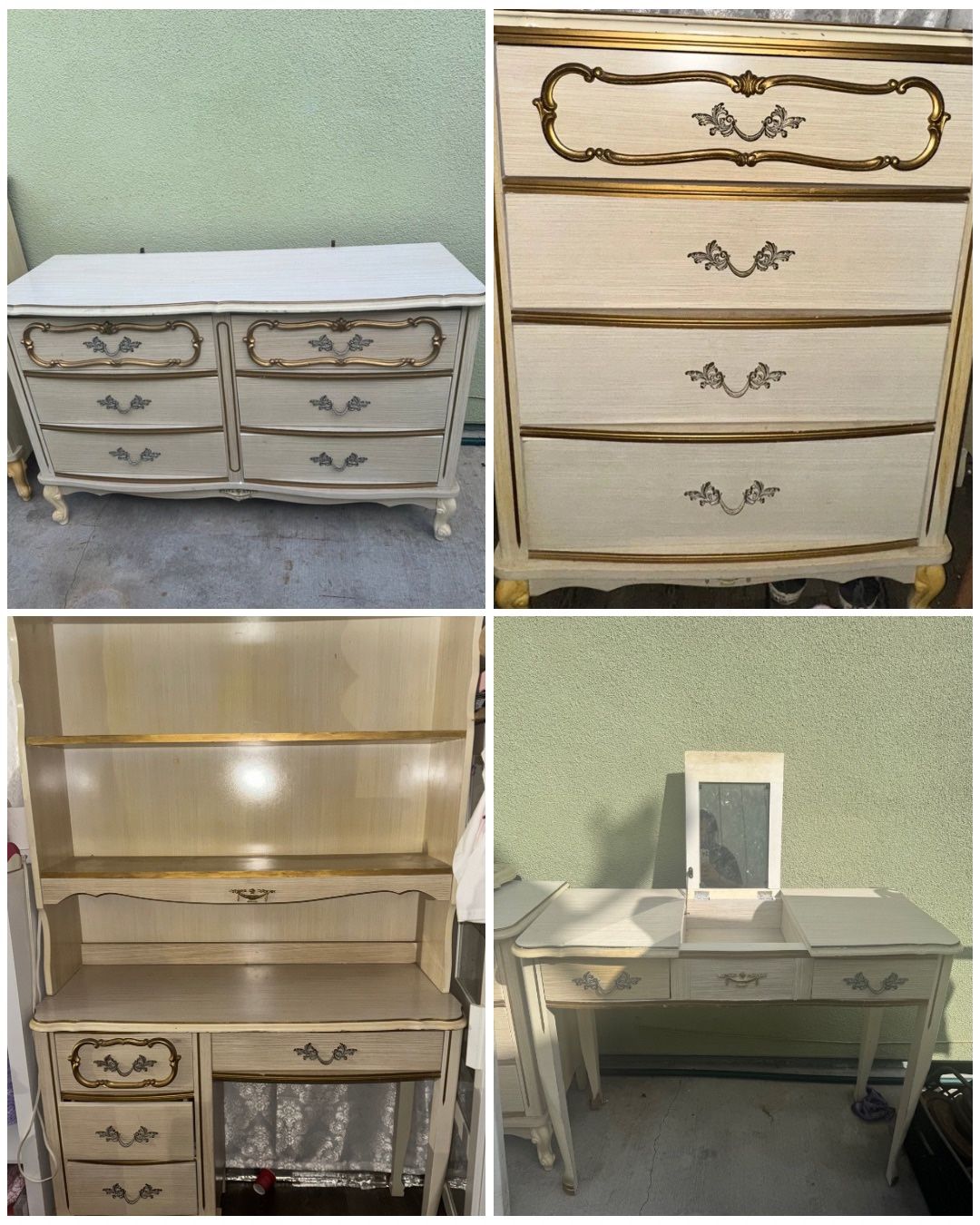 Dixie Vintage French Provincial Bedroom Set