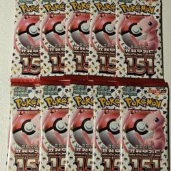 x10 Pokemon Card 151 sv2a Factory SEALED Korean 10 Booster Packs