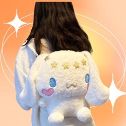 Cute & Cuddly Kuromi 6 Stars Plu9sh 15" Backpack Purse