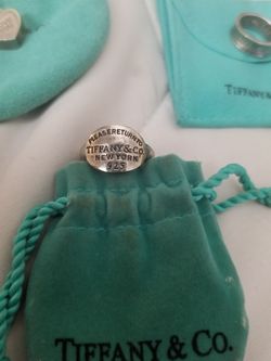 Tiffany and Company Oval Signet Ring Size 8. $75