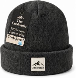 The Cooleanie Sauna Hat - Stylish Wool Sauna Hat For Women & Men Gray