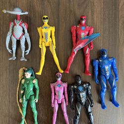 Power rangers 2017 basic movie figures set