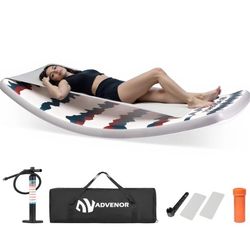 NIB Inflatable Chaise Lounge Chair Rocker Camping Chair Outdoor,Patio Rocking Chair Indoor,Inflatable Floats for Patio, Beach, Pool, Bedroom, Porch, G