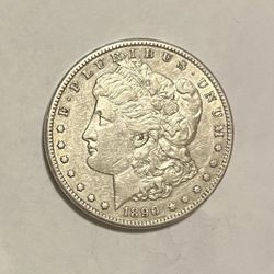 1890-CC  Morgan Silver Dollar