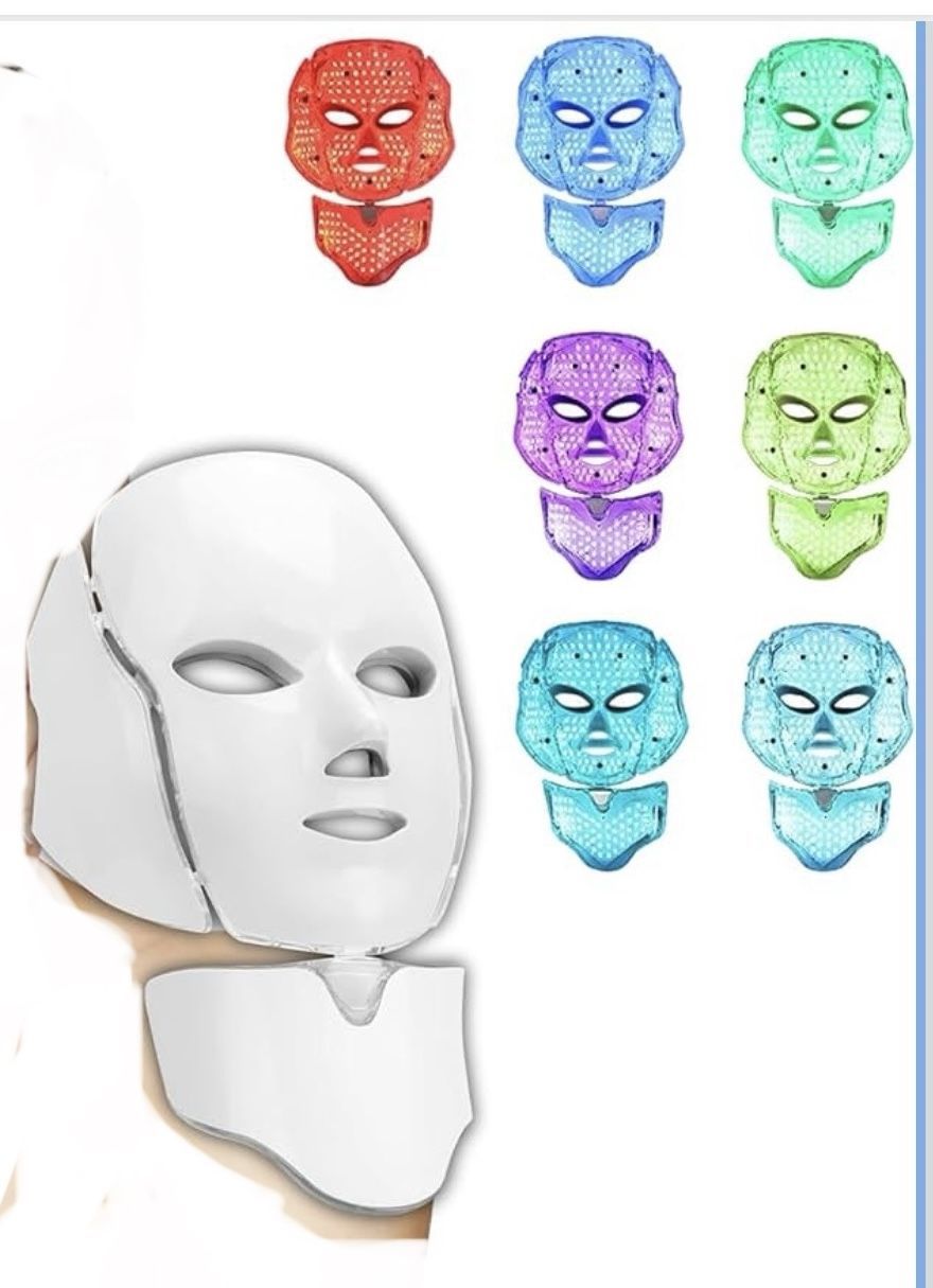 LED Light Therapy Face and Neck Mask