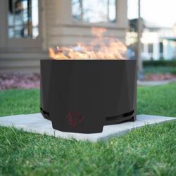 Round Steel Wood Patron Fire Pit