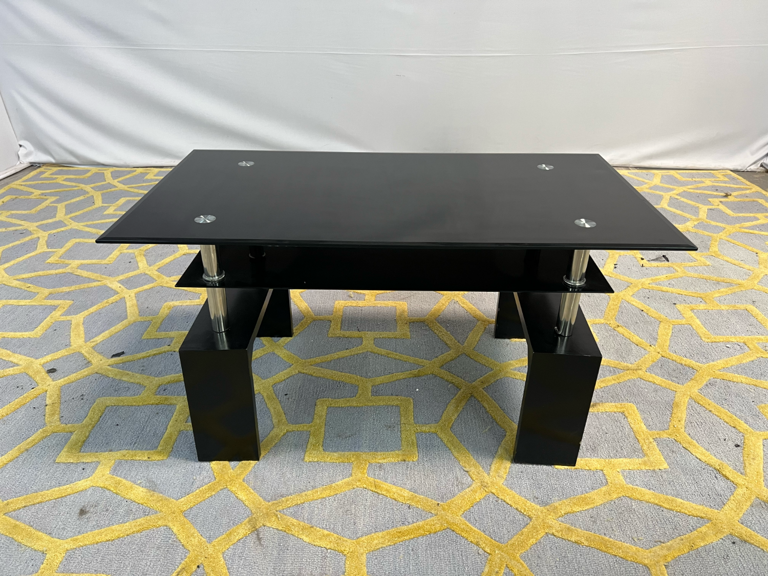 ( Delivery Available ) Orren Ellis Modern Black Coffee Table