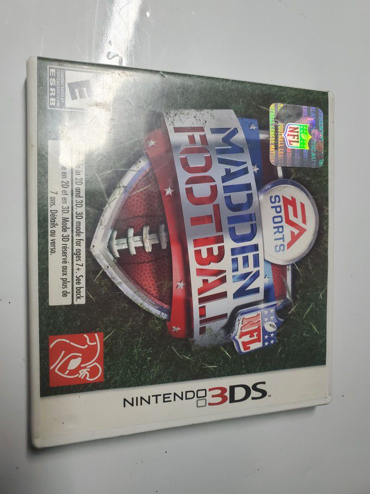 Madden Football Nintendo 3DS, Like New 