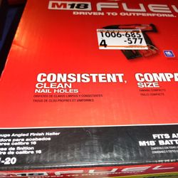 Milwaukee Fuel M18 Angled 16ngauge Finish Nailer