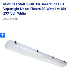 Electrical lights - 4 - 4’ LED wet rated lights