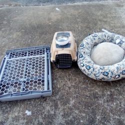 Xs Pet Kennel+Gate+Cushion 