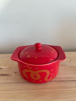 Small red bowl