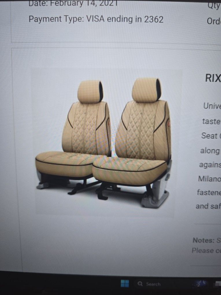 Rixxu Tan Seat Covers (Milano Series)