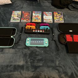 Nintendo Switch Lite Bundle w/ 5 Games, 4 Joy-Cons & Accesories