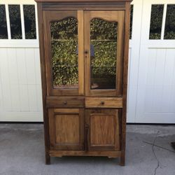 Antique Pie Safe Cabinet 