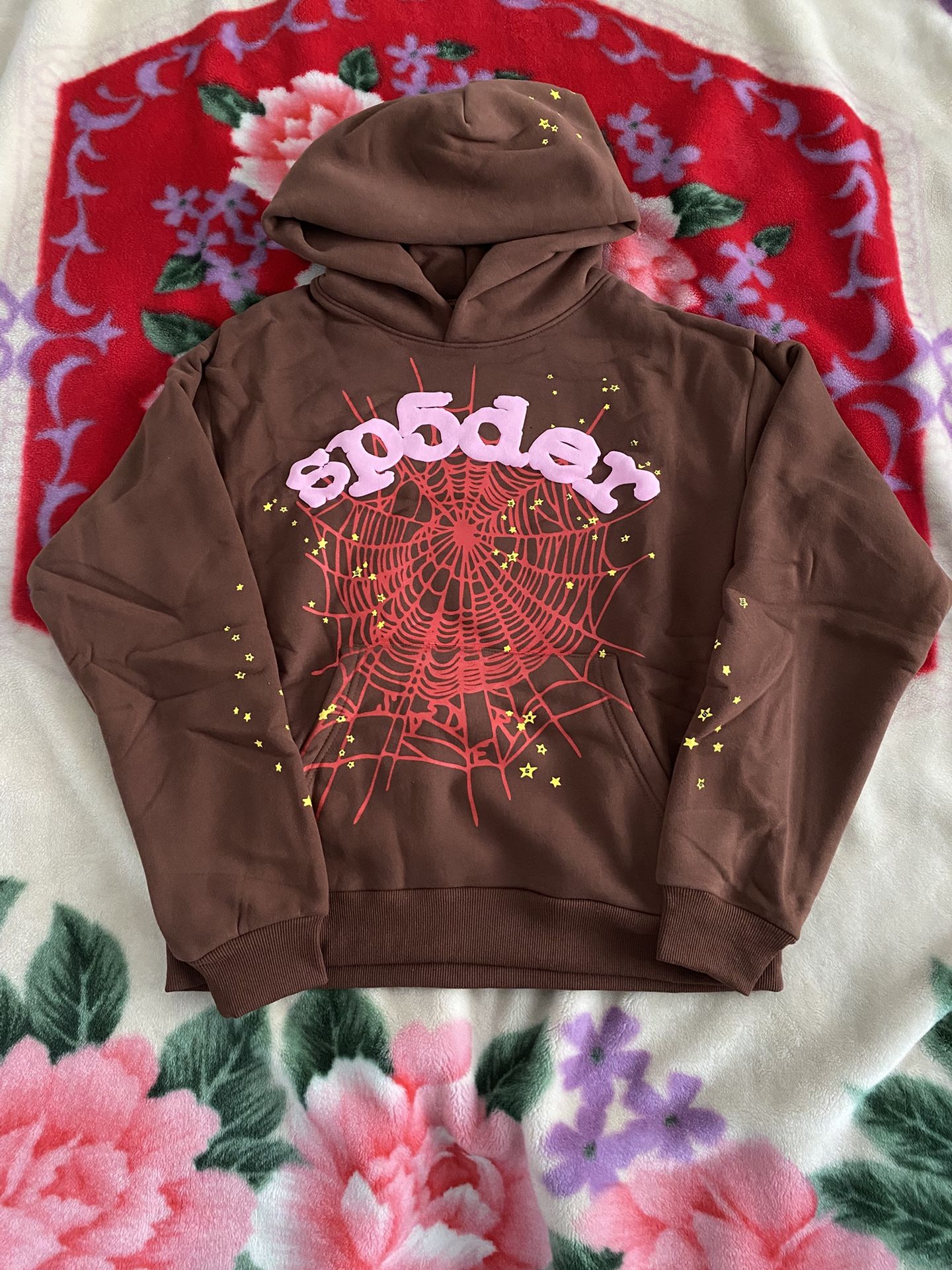 Brown Sp5der Hoodie