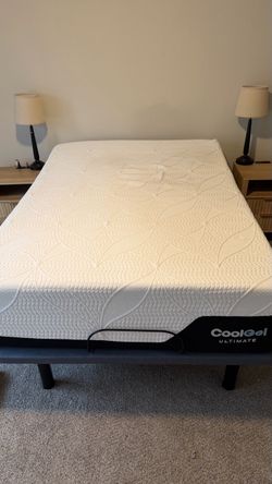 Electric adjustable bed and Classic Brands Cool Gel Ultimate Mattress