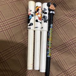 Vintage Disney Pencil And Pens 