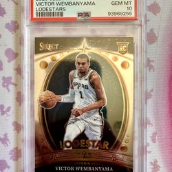 2023 PANINI SELECT LODESTARS #9 VICTOR WEMBANYAMA PSA 10