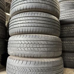 4 USED  215/55/17 MICHELIN MXV4  TIRES    