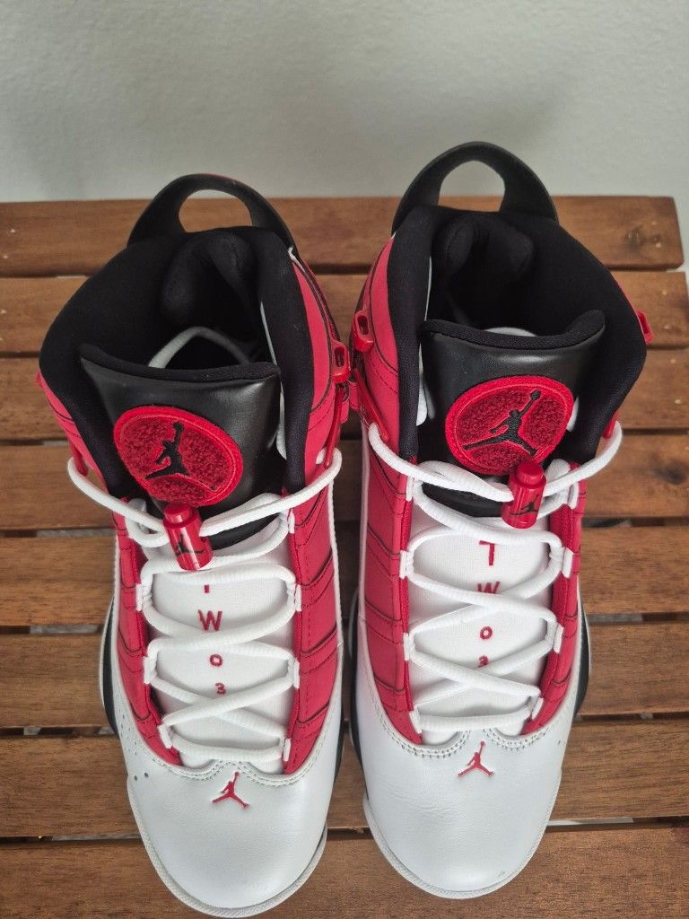 Jordan 6 Rings White Carmine