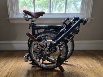 Brompton H6L Folding Bike - Tempest Blue