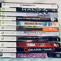Xbox 360 Video Game Lot Of 11 *See Details*