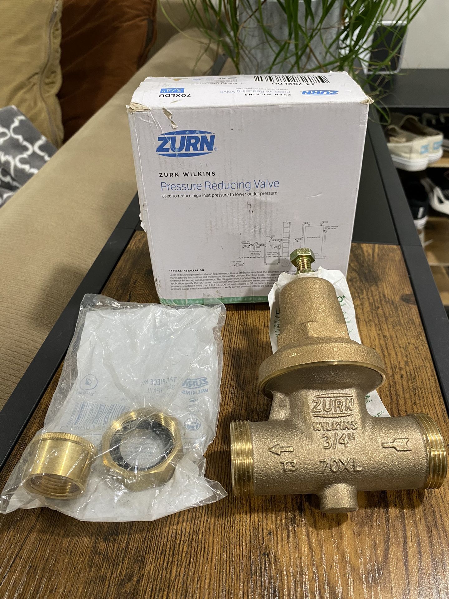 Zurn Wilkins 3/4 Pressure Reducer Valve