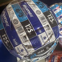 romex 8/3 125ft 280$