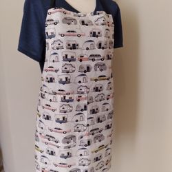 Handmade Camper Print Apron