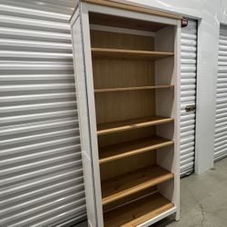 HEMNES Bookcase, white stain/light brown, 35 3/8x77 1/2 “ IKEA