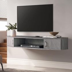 Floating TV Stand With STORAGE -43.3in