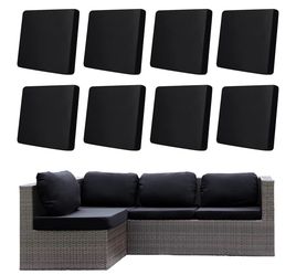8Pcs Outdoor Cushion Covers, Stretch Elastic Slipcovers, Replacement Washable