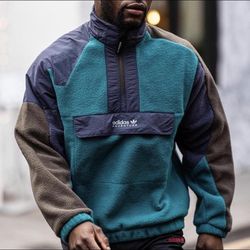 Adidas adventure fleece half zip sweatshirt