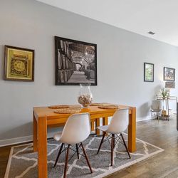 DINING TABLE WITH BENCH & SET OF CHAIRS