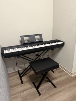 Yamaha digital piano p-45 with bench ,stand and pedal