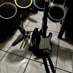 Xbox One Rock Band 4 Drums And Guitar 