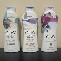 Lot Of 3 Olay Body Wash