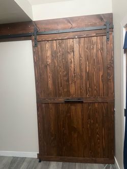 Handmaid closet barn door