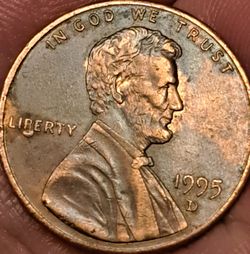 1995D Penny See Description
