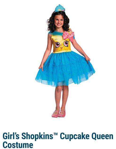Shopkins Cupcake Queen Child Halloween Costume, Small (4-6)

