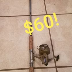 Vintage Diawa Spin Caster Fishing Reel Combo