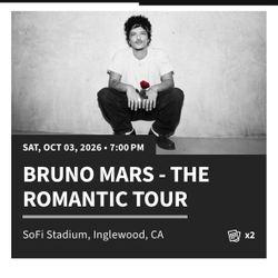 Bruno Mars- Sofi Tickets