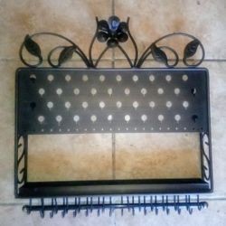 Bronze Wall Mounted Jewelry Rack