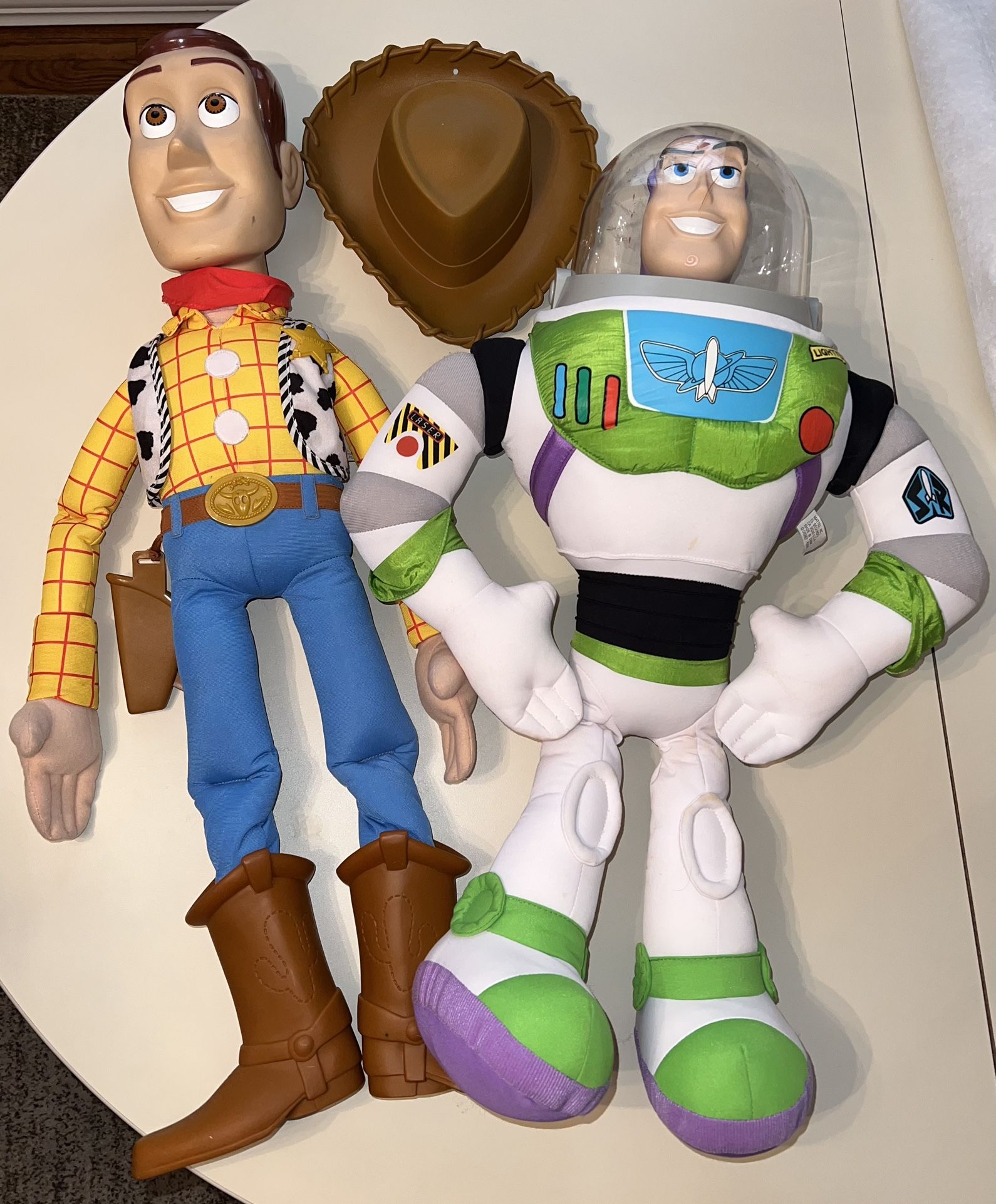 Toy Story Woody & Buzz 2.5 Ft Plush Set - Vintage Original Rare Disney Pixar