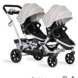 Dream On Me Track Tandem Double Umbrella Stroller