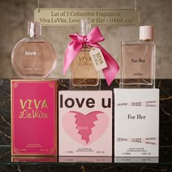 Lot of 3 Eau de Parfum Fragrances 100ml Each